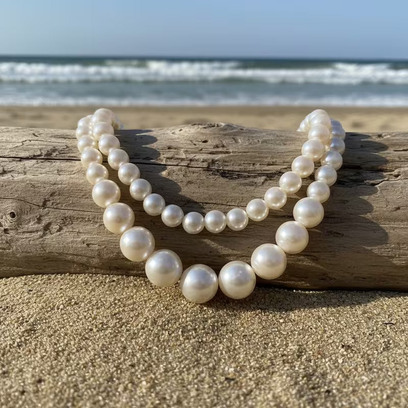 Dubbele Statement Parel Ketting