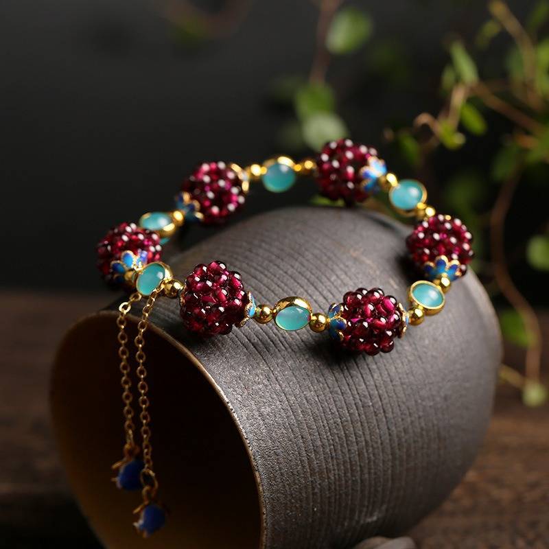 Armband Bessen van Natuurlijke Steen