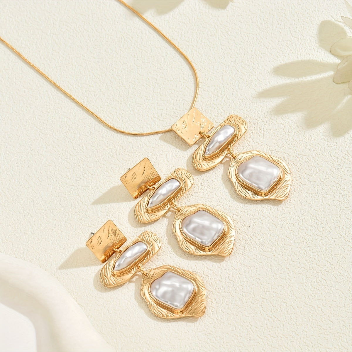 Elegante Parel Mozaïek Sieraden Set