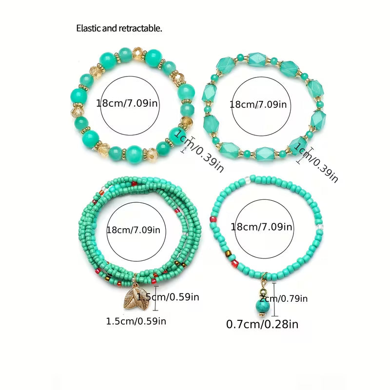Elegante Kroonparel Armband Set