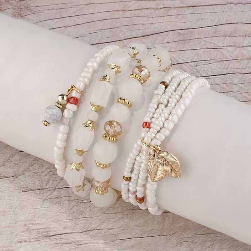 Elegante Kroonparel Armband Set