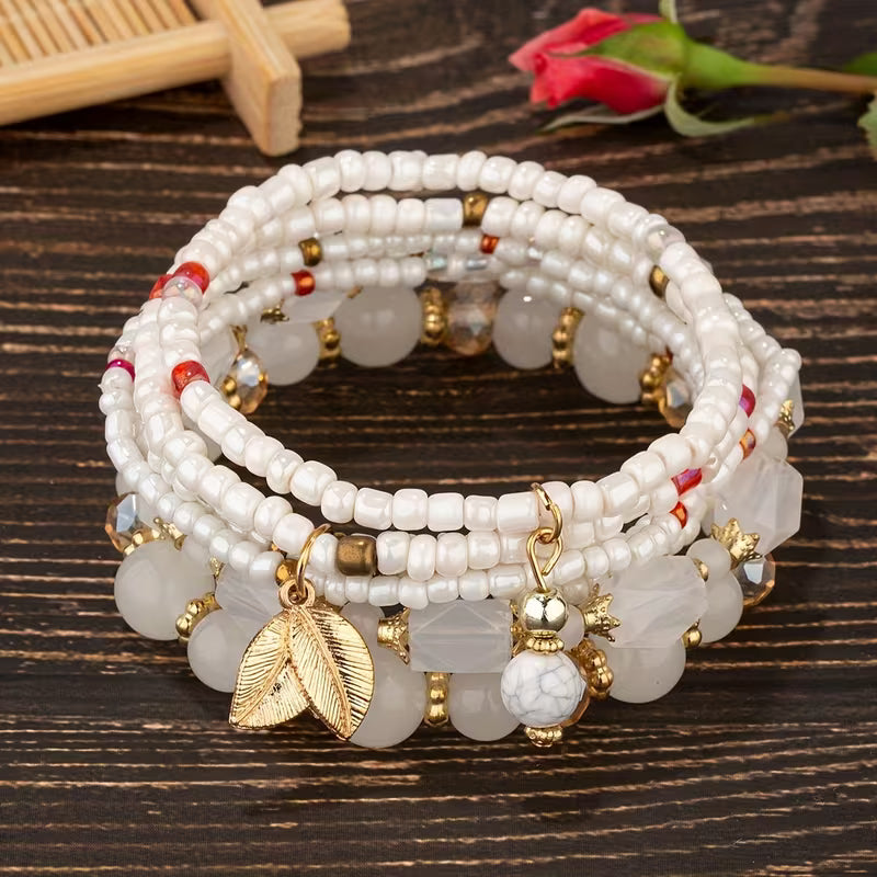 Elegante Kroonparel Armband Set