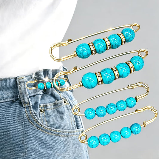 Elegante Turquoise Speld, (1 Stuk)