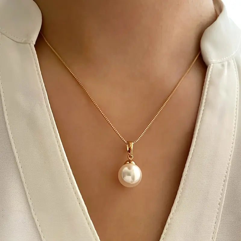 Elegante Gracieuse Parel Ketting Set