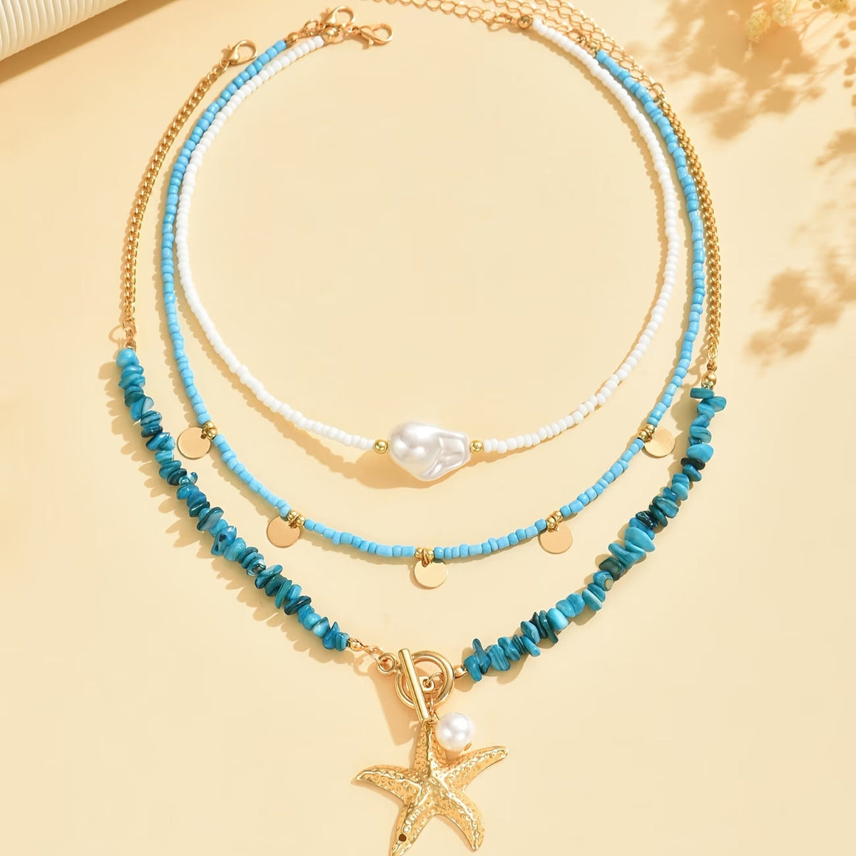 Premium Parels en Turquoise Kustketting