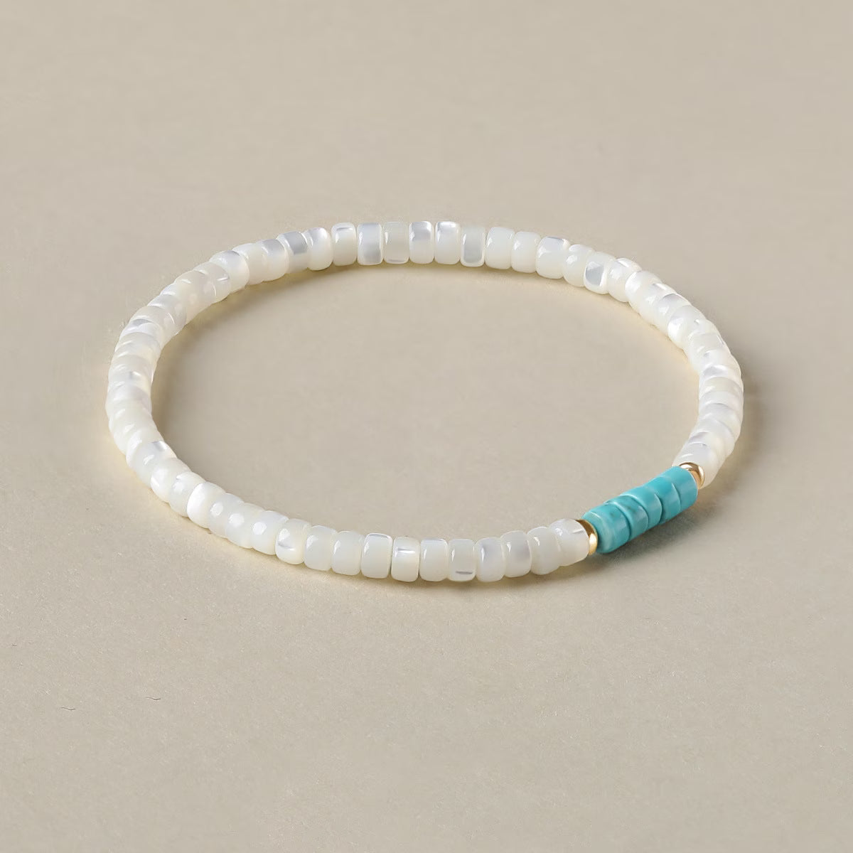 Elegante Parel Turquoise Armband