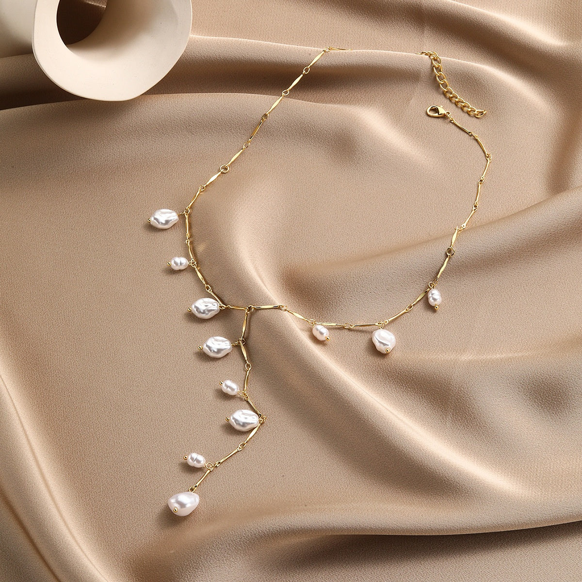 Parel Magische Waterval Ketting