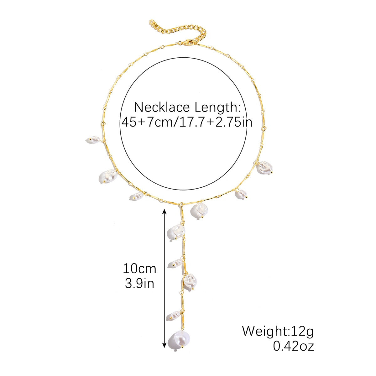 Parel Magische Waterval Ketting