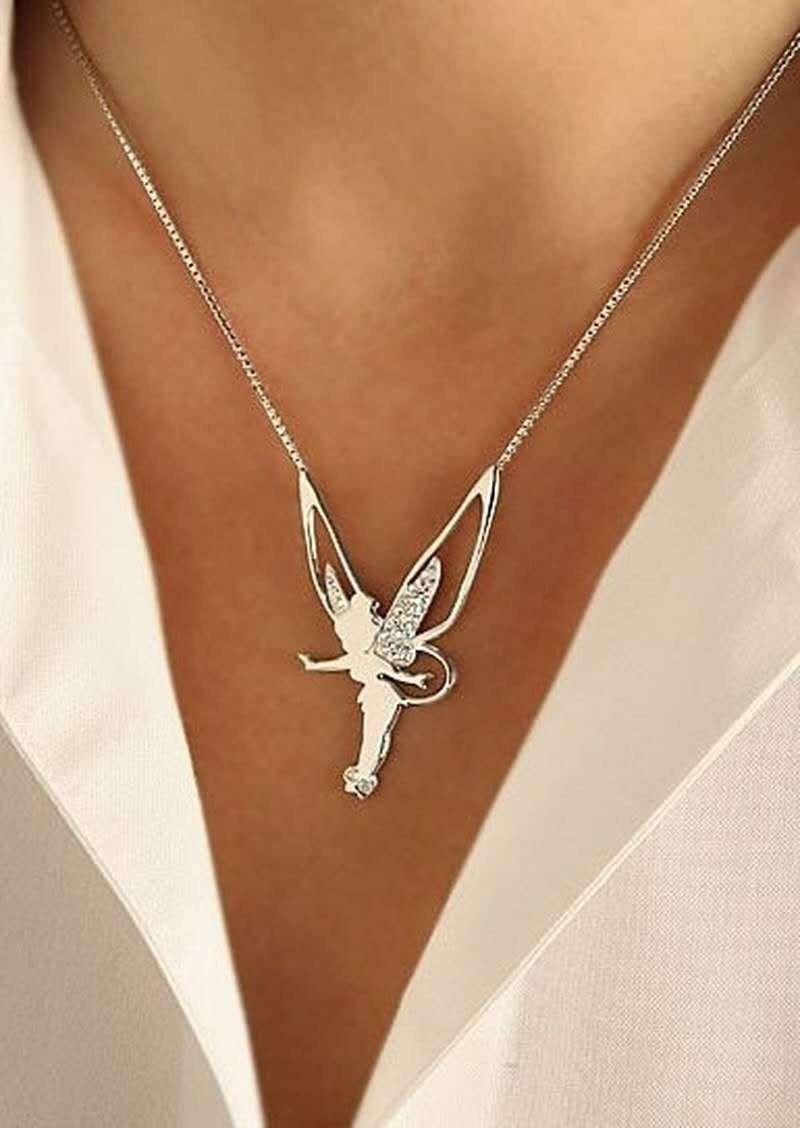 Gouden ketting met feeënhanger