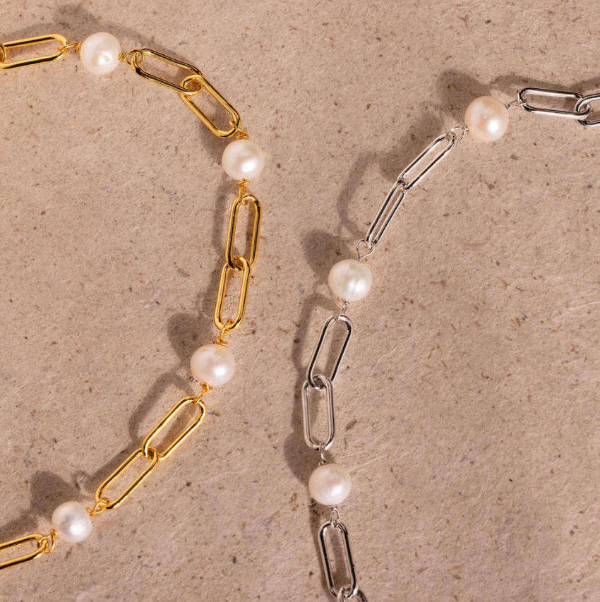 Tijdloze Parelketting Armband