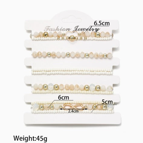 Premium Parels Stacking Armband Set van 10
