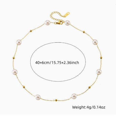 Premium Delicate Parelsnoer Sieradenset