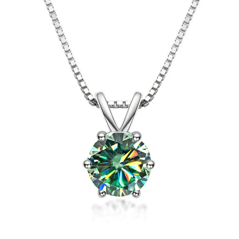 Elegante Solitaire Hanger met Moissanite