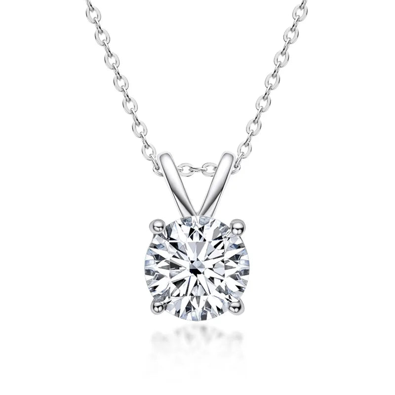 Exclusieve Zilveren Halsketting met Moissanite
