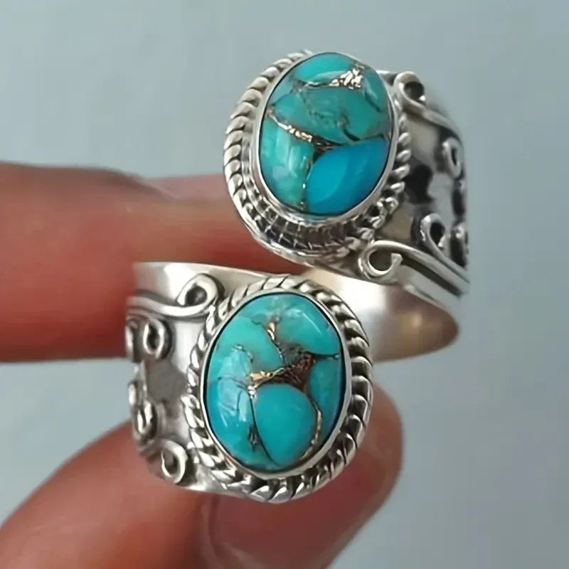 Prestige Turquoise Zilveren Ring