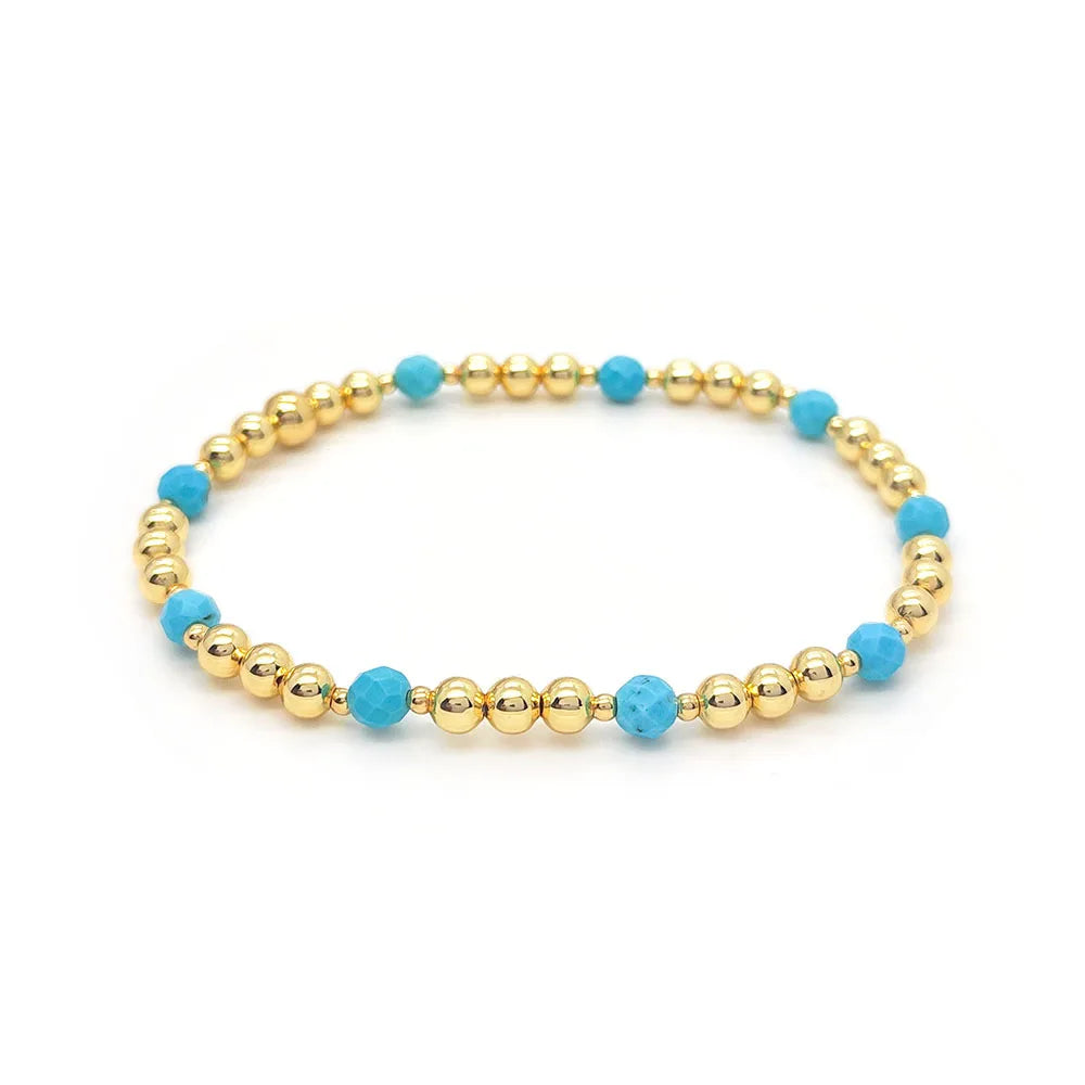 Dikke Turquoise Bedelarmband