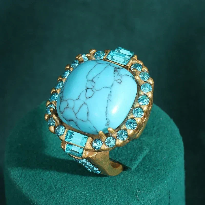 Betoverende Turquoise Ring