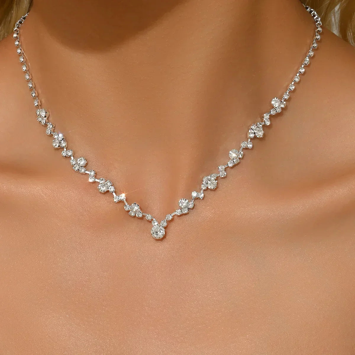Elegante Huwelijksketting met Diamanten