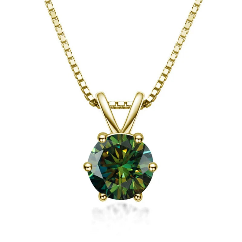 Elegante Solitaire Hanger met Moissanite