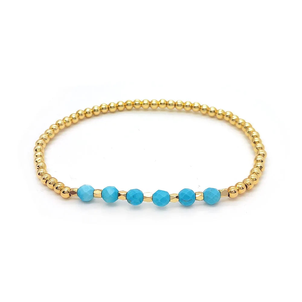 Dikke Turquoise Bedelarmband