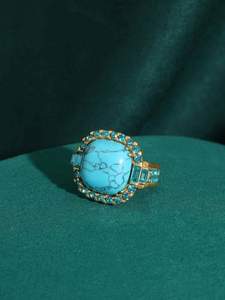 Betoverende Turquoise Ring