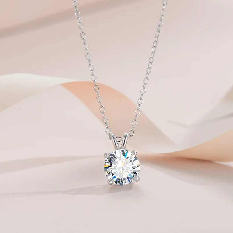 Exclusieve Zilveren Halsketting met Moissanite