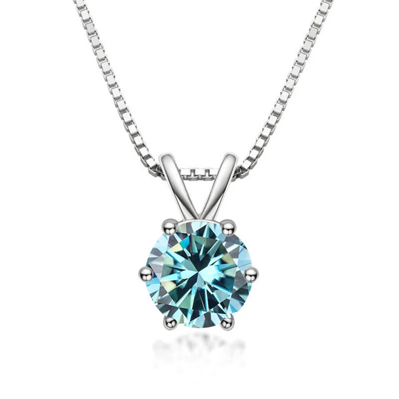 Elegante Solitaire Hanger met Moissanite