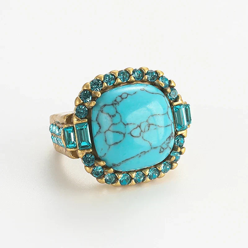 Betoverende Turquoise Ring