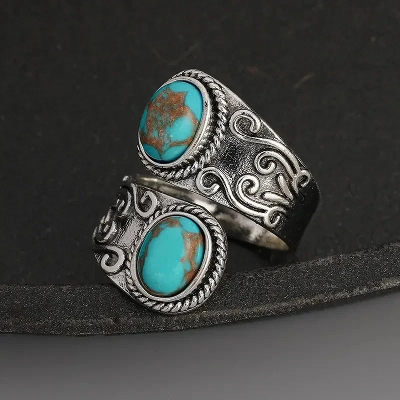 Prestige Turquoise Zilveren Ring