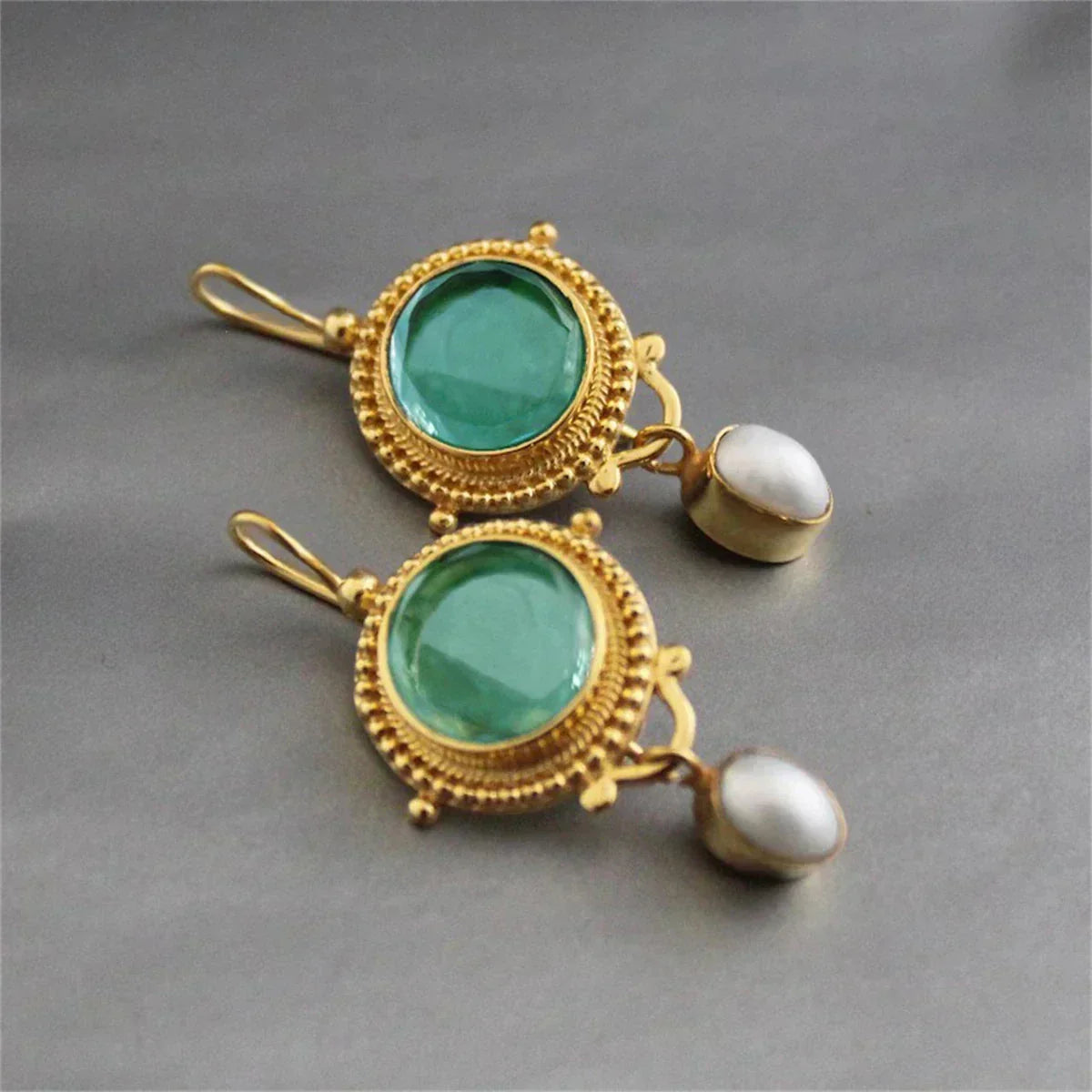 Geprezen Turquoise Edelsteen Oorbellen