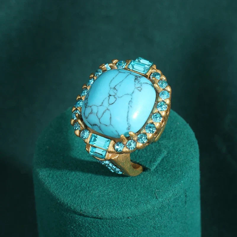 Betoverende Turquoise Ring
