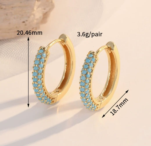 Premium Charmante Turquoise Oorbellen