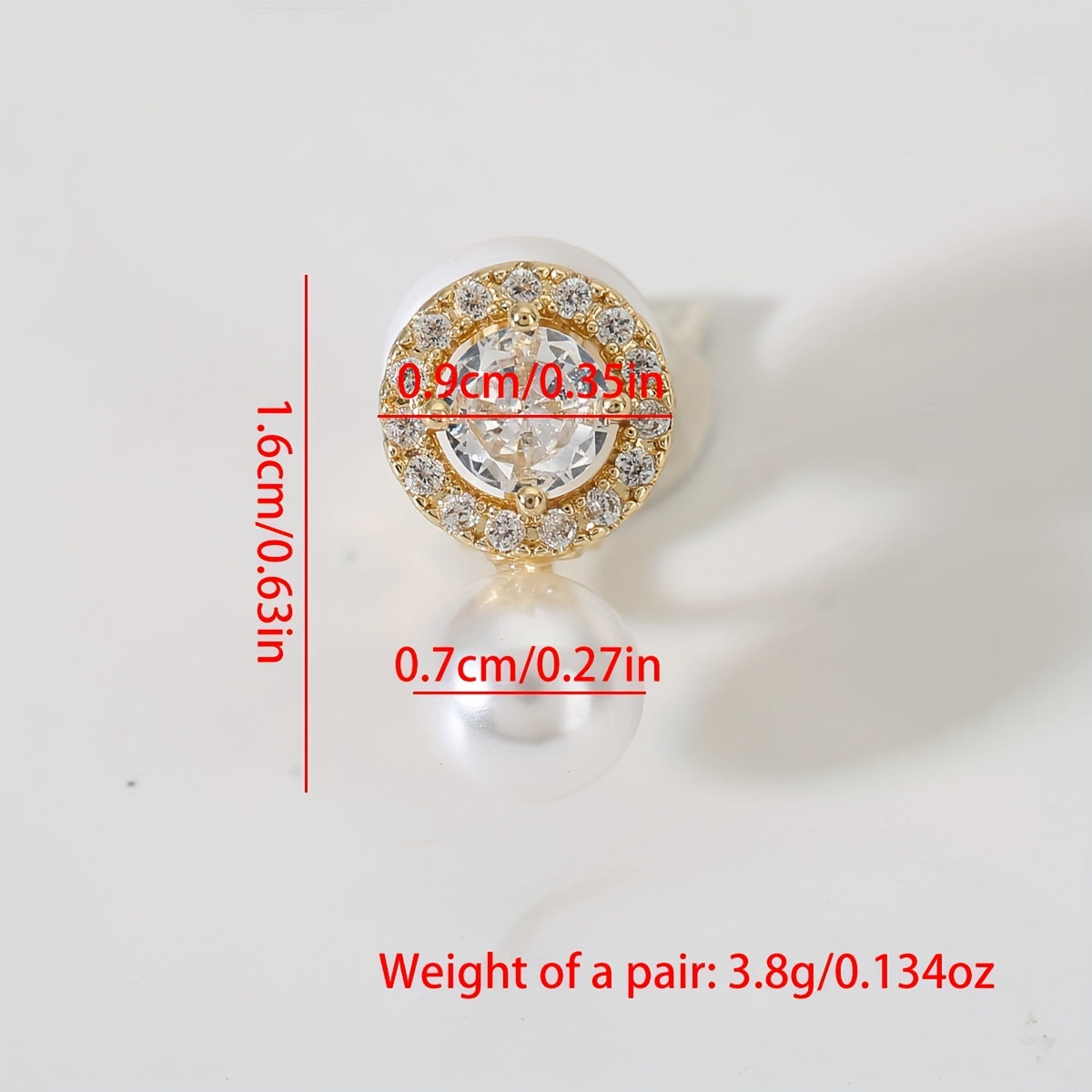 Delicate Parelo Halo Clip Oorbellen