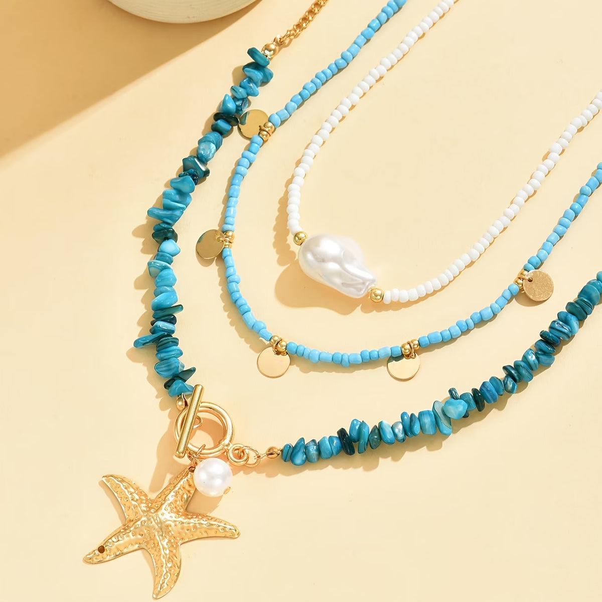 Premium Parels en Turquoise Kustketting