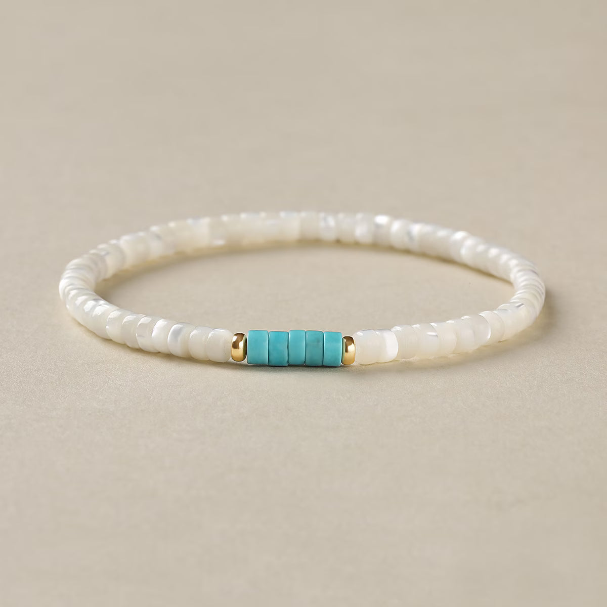 Elegante Parel Turquoise Armband