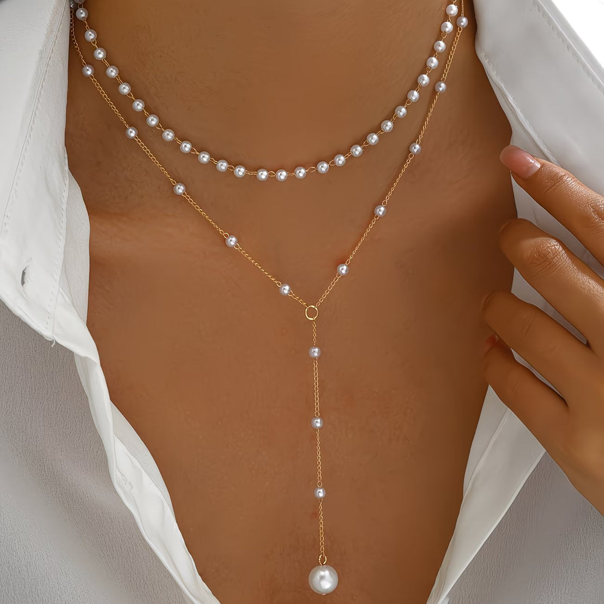 De Geleide Parel Ketting