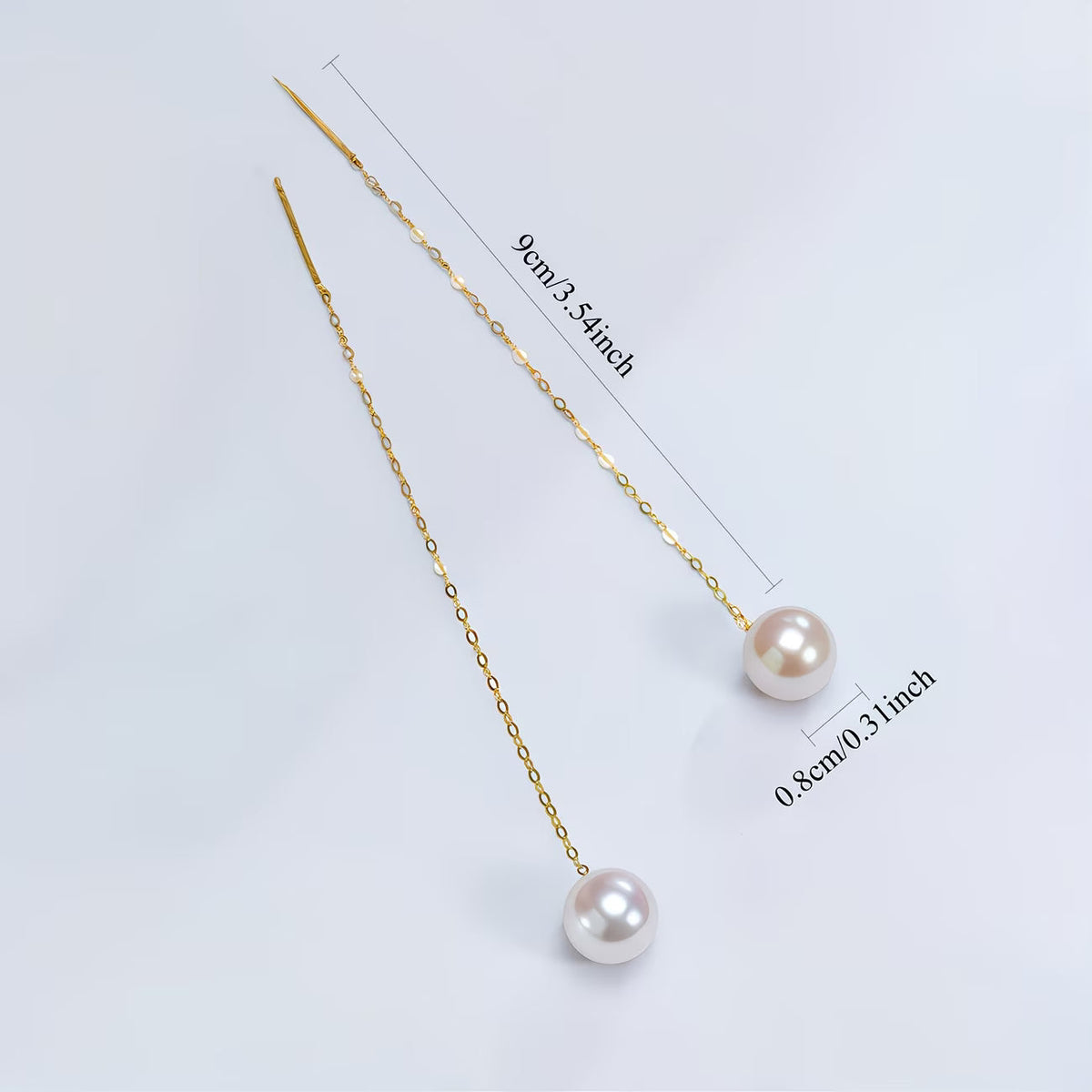 Lange Tassel Parel Oorbellen