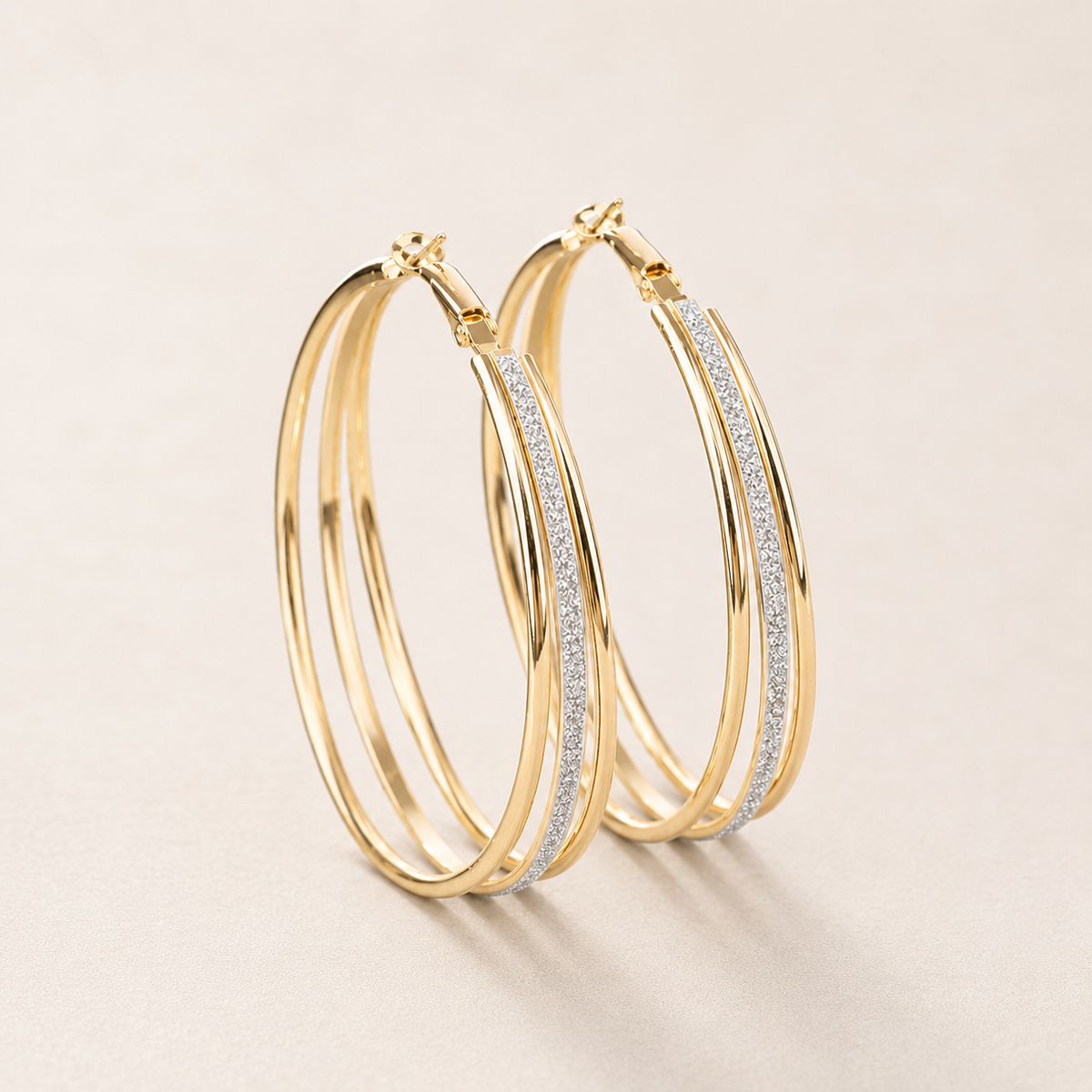 Retro-Oorbellen in Goud |