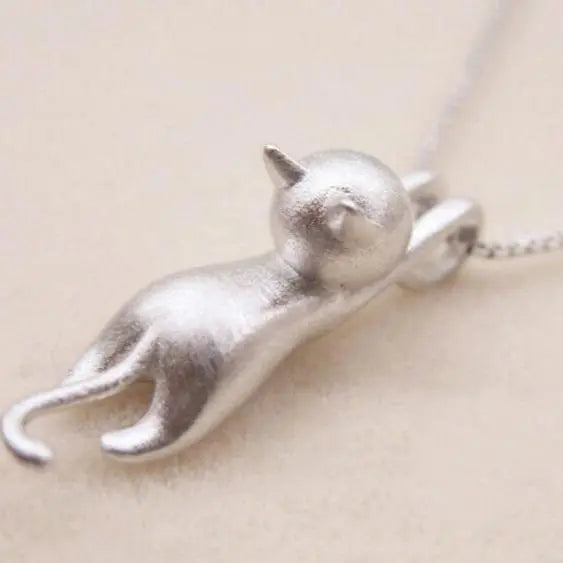 Leuke Ketting met Zilveren Chaton 925