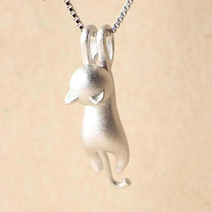 Leuke Ketting met Zilveren Chaton 925