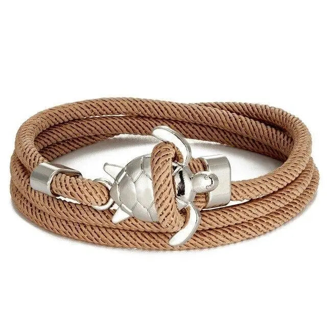 Handgemaakte Zeeschildpadarmband
