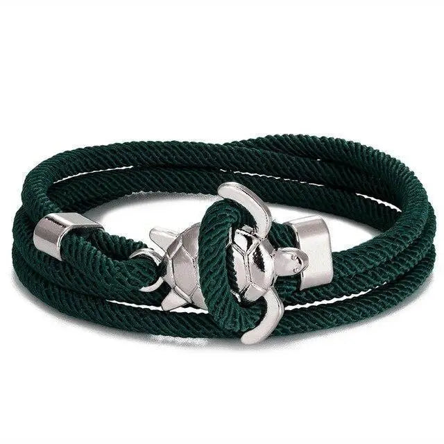 Handgemaakte Zeeschildpadarmband