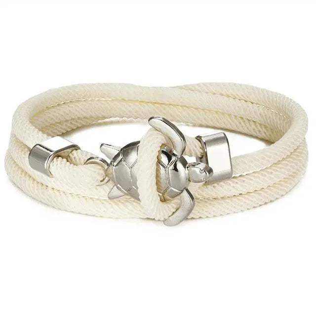 Handgemaakte Zeeschildpadarmband
